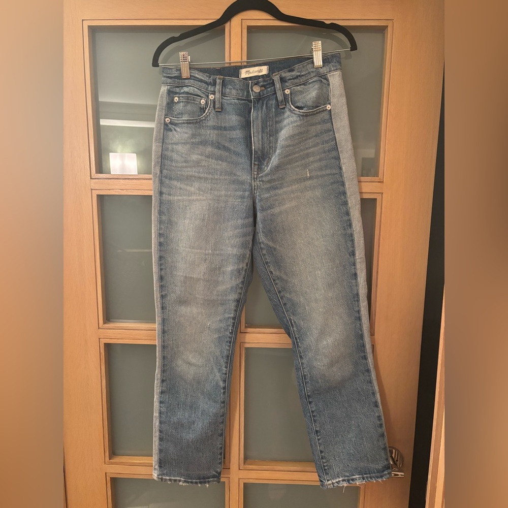 Madewell the high rise skin crop boyjean